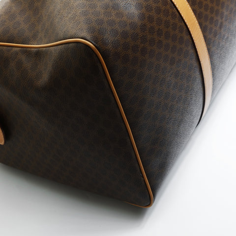 CELINE PVC Macadam Boston bag Brown WS23554