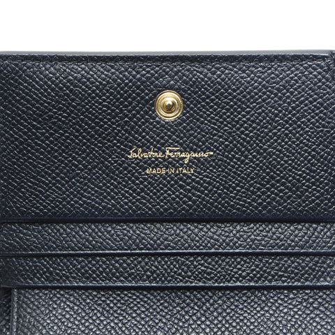 Salvatore Ferragamo Vara Mini Compact Wallet Tri-fold wallet black WS23556