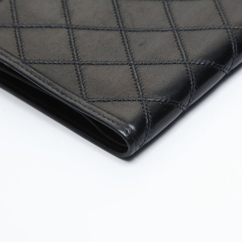 CHANEL Bicolore Lambskin Purse black WS23557