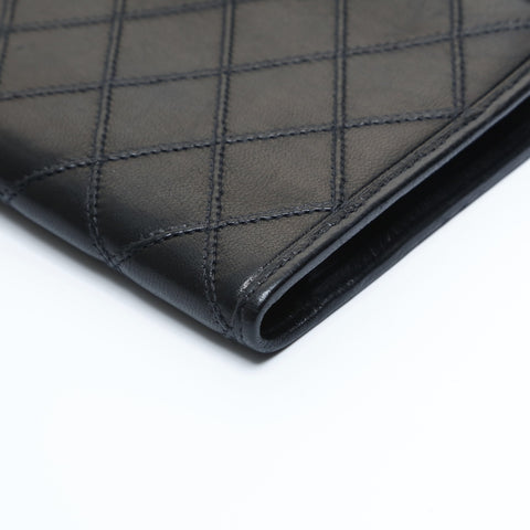 CHANEL Bicolore Lambskin Purse black WS23557