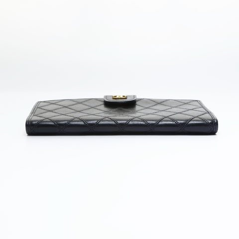 CHANEL Bicolore Lambskin Purse black WS23557