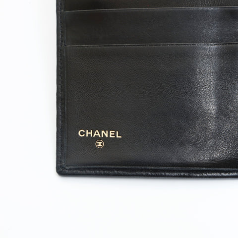 CHANEL Bicolore Lambskin Purse black WS23557