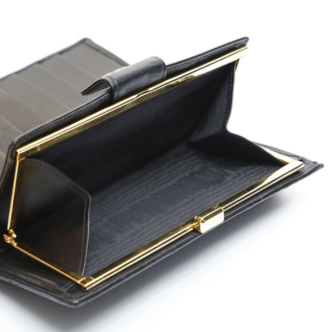 CHANEL Bicolore Lambskin Purse black WS23557