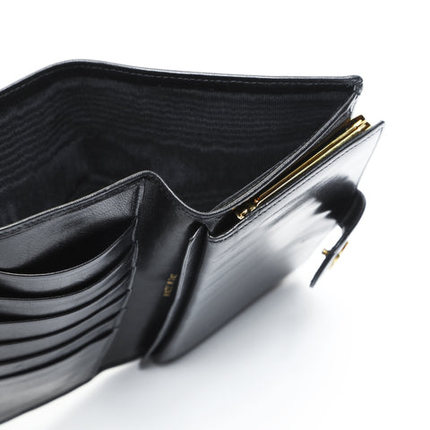 CHANEL Bicolore Lambskin Purse black WS23557
