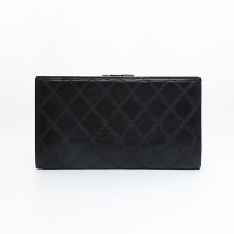 CHANEL Bicolore Lambskin Purse black WS23557