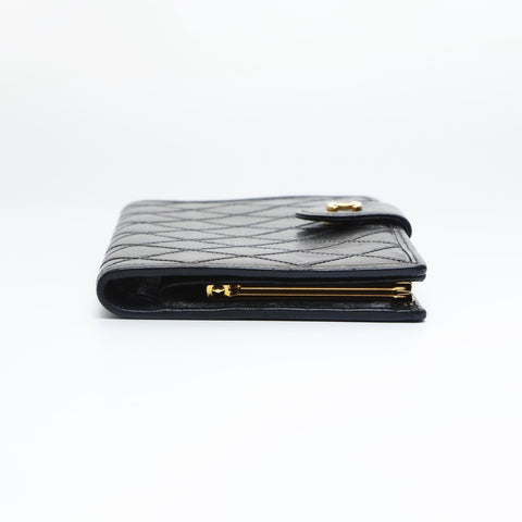CHANEL Bicolore Lambskin Purse black WS23557