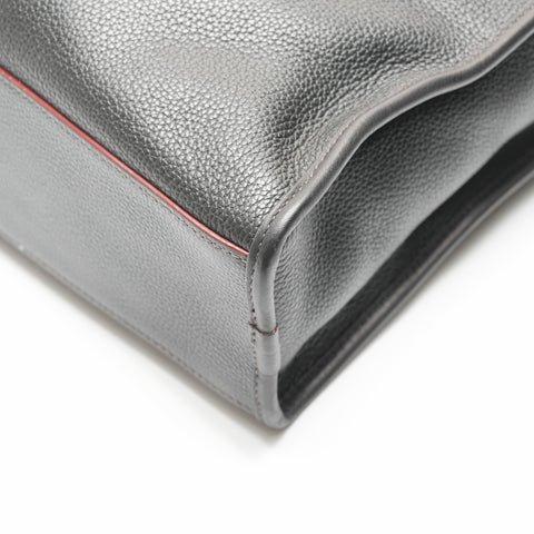 LOEWE Leather Business Bag Handbag black WS23560