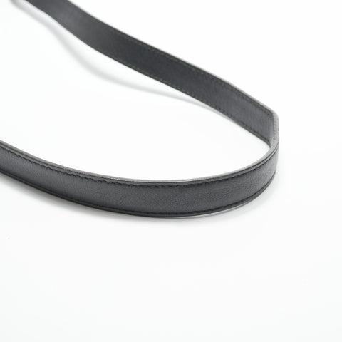 Salvatore Ferragamo Gancini Square Leather Shoulder Bag black WS23565