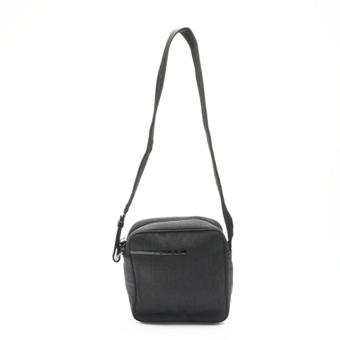 PRADA Cotton Canvas Sports Line Shoulder Bag gray WS23571