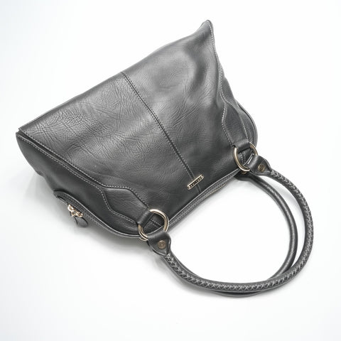 CELINE leather Shoulder Bag black WS23572