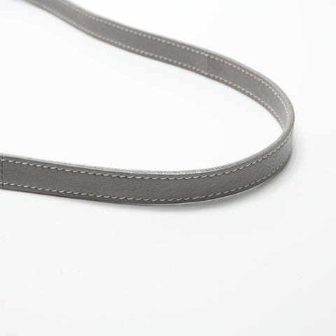 YVES SAINT LAURENT Baby Cabas Leather 2-Way Stitch Handbag gray WS23574