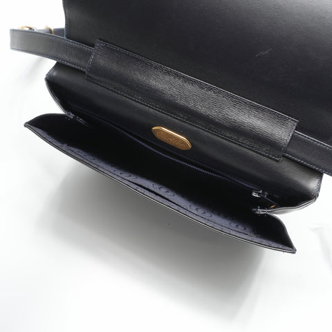 CARTIER leather Shoulder Bag black WS23577