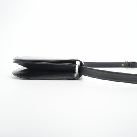 CARTIER leather Shoulder Bag black WS23577