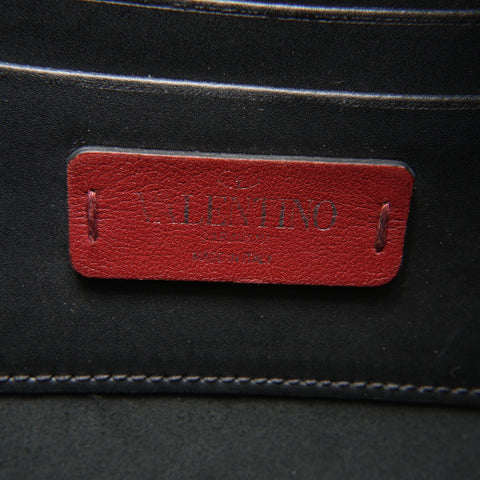 VALENTINO VLTN logo leather Shoulder Bag black WS23578