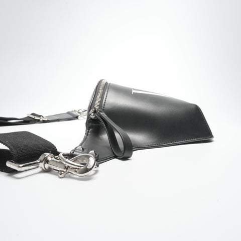 VALENTINO VLTN logo leather Shoulder Bag black WS23578