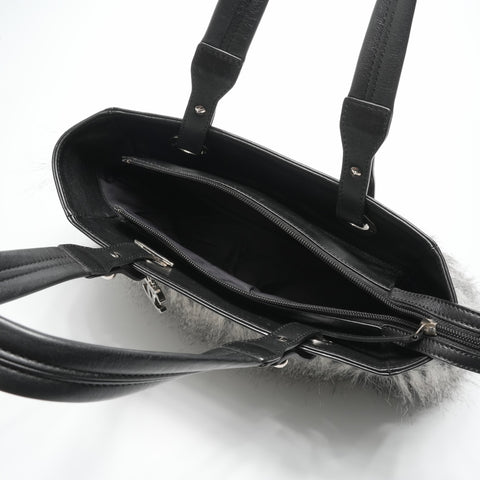 CHANEL 14th 2010-2011 Paris Beer Ritz Far Handbag black WS23579