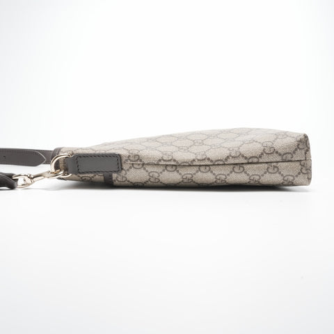 GUCCI PVC GG Supreme Shoulder Bag Brown WS23583