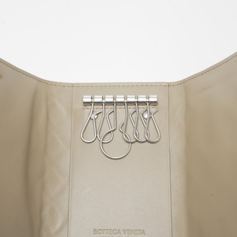 BOTTEGAVENETA INTRECCIATO Key holder  beige WS23586