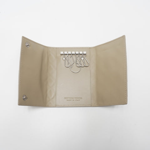 BOTTEGAVENETA INTRECCIATO Key holder  beige WS23586