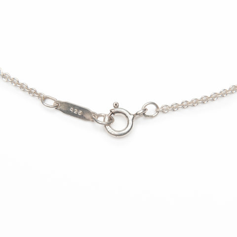 TIFFANY&Co. Signature Cross 925 750 combination Necklace Silver WS23592