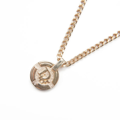 Christian Dior logo Necklace gold WS23593