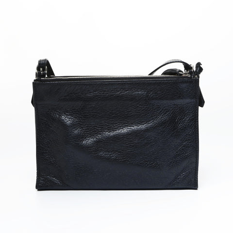 BALENCIAGA Letter XS Leather Mini Shoulder Bag black WS23595