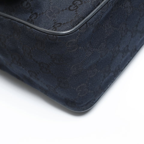 GUCCI GG canvas Shoulder Bag black WS23596