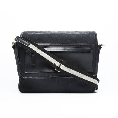 GUCCI GG canvas Shoulder Bag black WS23596