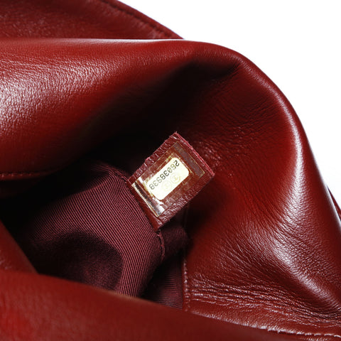 CHANEL No. 26 Wool Chain Icon Motif Shoulder Bag Navy WS23597