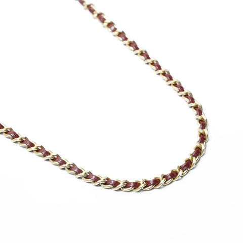 CHANEL No. 26 Wool Chain Icon Motif Shoulder Bag Navy WS23597