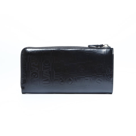 Salvatore Ferragamo Patent leather Purse black WS23598