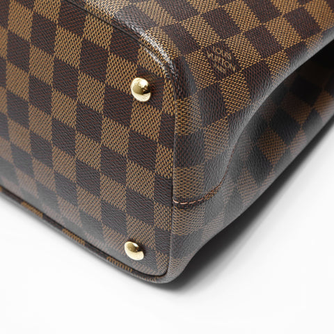LOUIS VUITTON 2015 Damier Kensington Handbag Brown WS23603