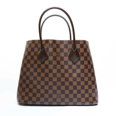 LOUIS VUITTON 2015 Damier Kensington Handbag Brown WS23603