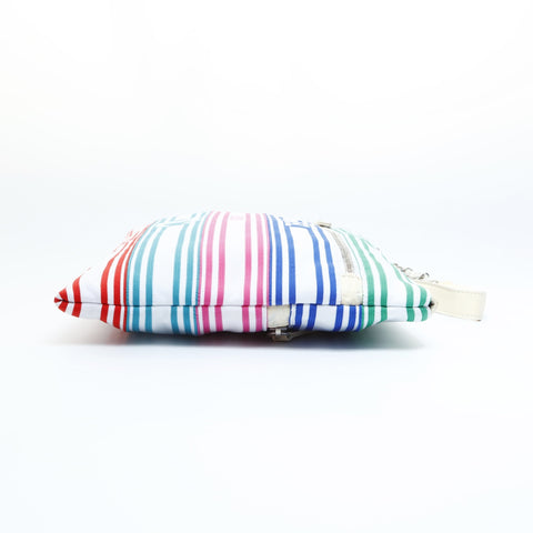 CHANEL 27th Series 2019 Cotton Canvas Multicolor COCO Mark Clutch bag multicolor WS23604