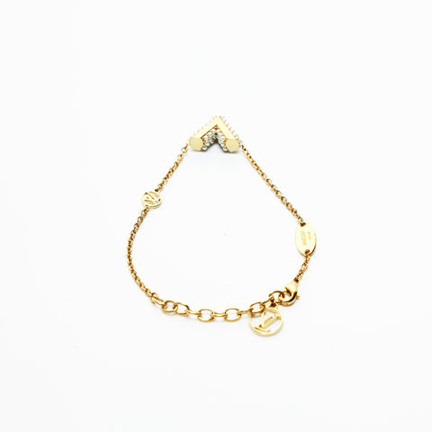 LOUIS VUITTON 2019 Essential V Pearl bracelet gold WS23606