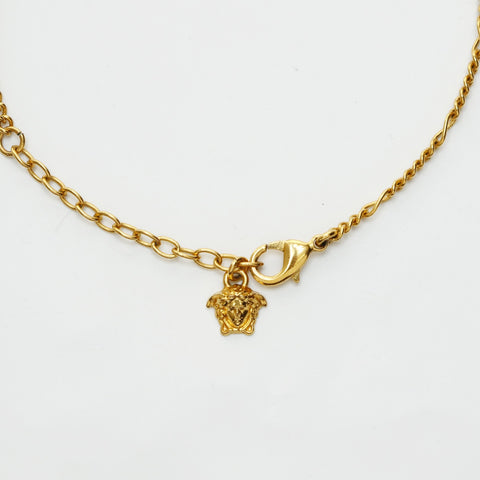 VERSACE Medusa With logo Necklace gold WS23607