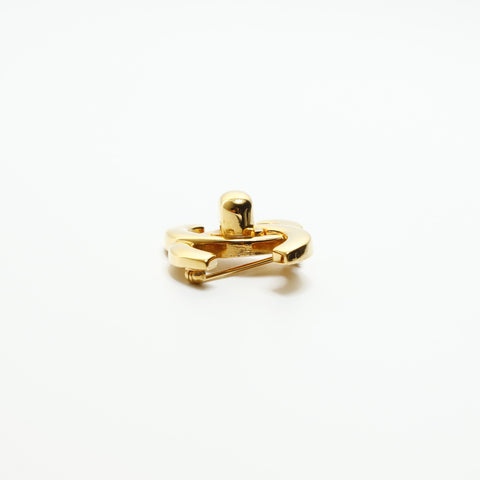 CHANEL 96A Turnlock COCO Mark 1996 Brooch gold WS23609