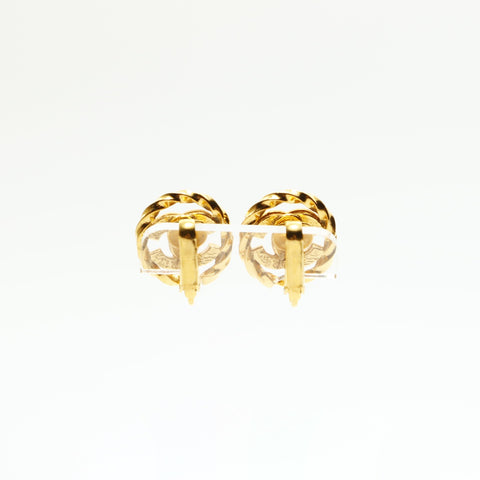 CHANEL COCO Mark rhinestone Earring gold WS23611