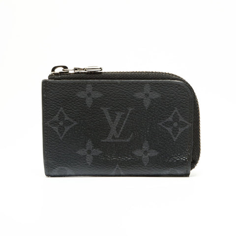 LOUIS VUITTON 2020 Monogram Eclipse Porte Monnaie Jour Compact Wallet Coin case black WS23613