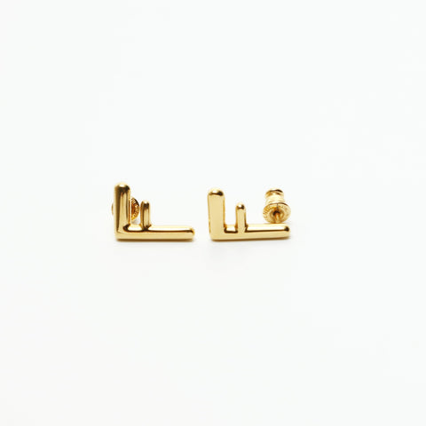 FENDI FF motif Pierce gold WS23614