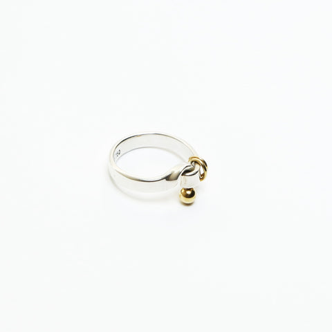 TIFFANY&Co. 750 925 Hook & Eye #12 Ring Silver WS23615