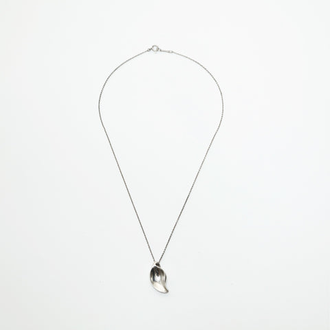 TIFFANY&Co. 925 Elsa Peretti Leaf Necklace Silver WS23616