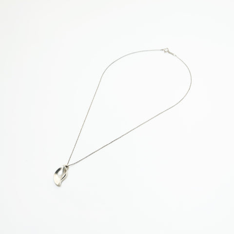TIFFANY&Co. 925 Elsa Peretti Leaf Necklace Silver WS23616