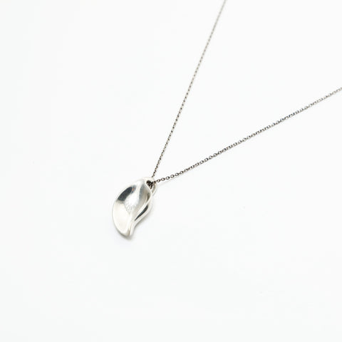 TIFFANY&Co. 925 Elsa Peretti Leaf Necklace Silver WS23616