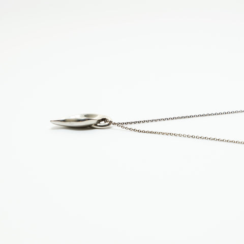 TIFFANY&Co. 925 Elsa Peretti Leaf Necklace Silver WS23616