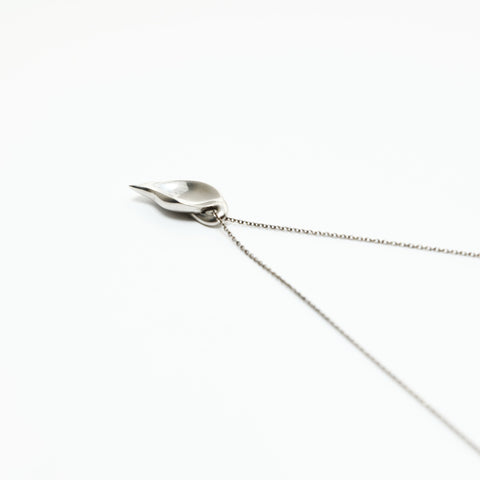 TIFFANY&Co. 925 Elsa Peretti Leaf Necklace Silver WS23616