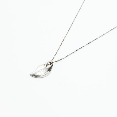 TIFFANY&Co. 925 Elsa Peretti Leaf Necklace Silver WS23616