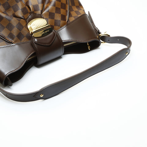 LOUIS VUITTON 2010 Damier Sistine PM Shoulder Bag Brown WS23620