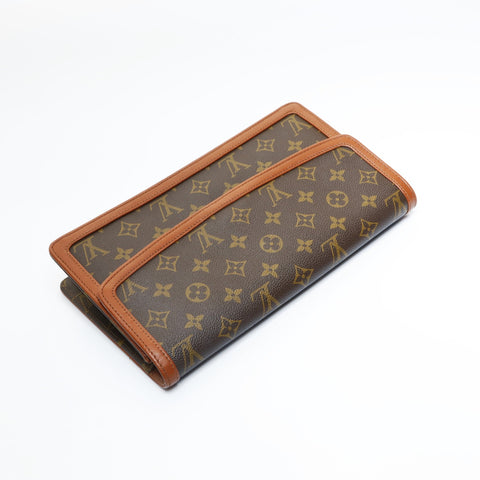 LOUIS VUITTON 1996 Monogram Pochette Dame PM Clutch bag Brown WS23621
