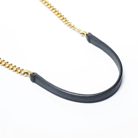 YVES SAINT LAURENT Lou Leather Mini V-Stitch Shoulder Bag black WS23629